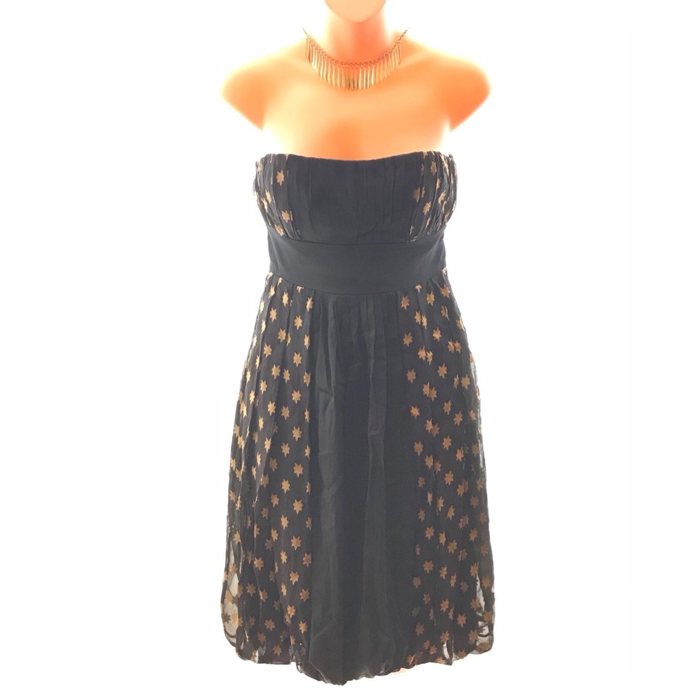 DVF Diane Von Furstenberg Strapless Silk Mini Dress